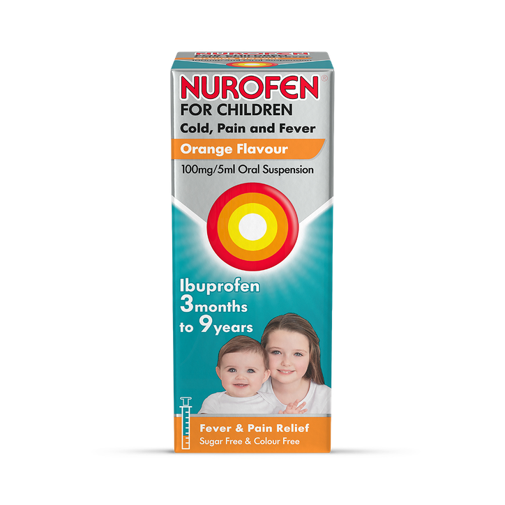 Nurofen for Children Cold, Pain and Fever 100mg/5ml Oral Suspension image 1