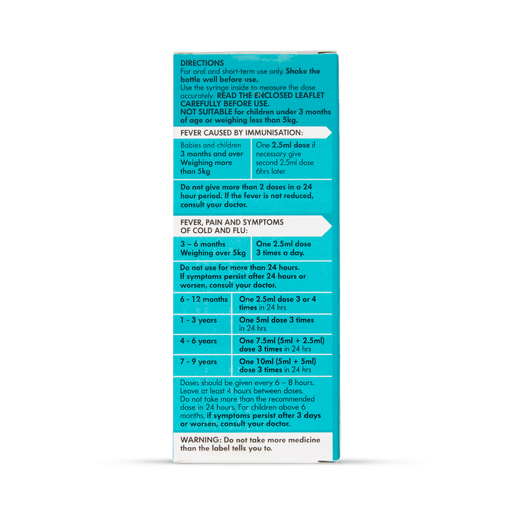 Nurofen for Children Cold, Pain and Fever 100mg/5ml Oral Suspension image 3