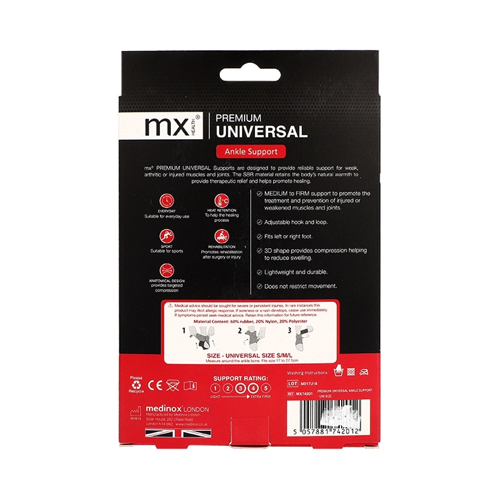 Medinox Premium Universal Ankle Support Universal Size image 2