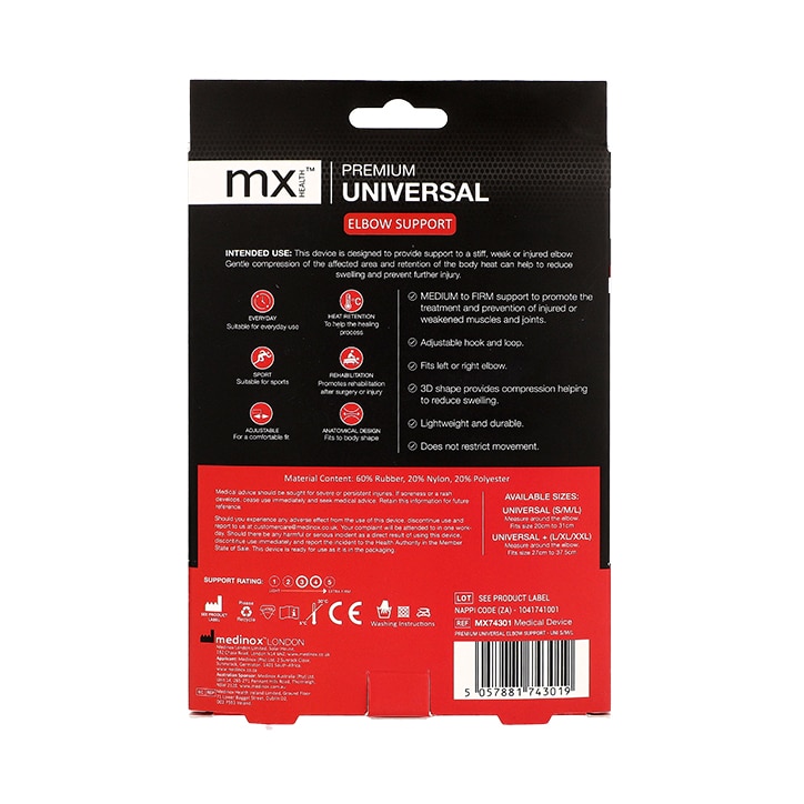 Medinox Premium Universal Elbow Support Universal Size image 2