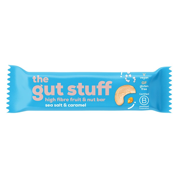 The Gut Stuff Sea Salt & Caramel Fruit & Nut High Fibre Bar 35g-1