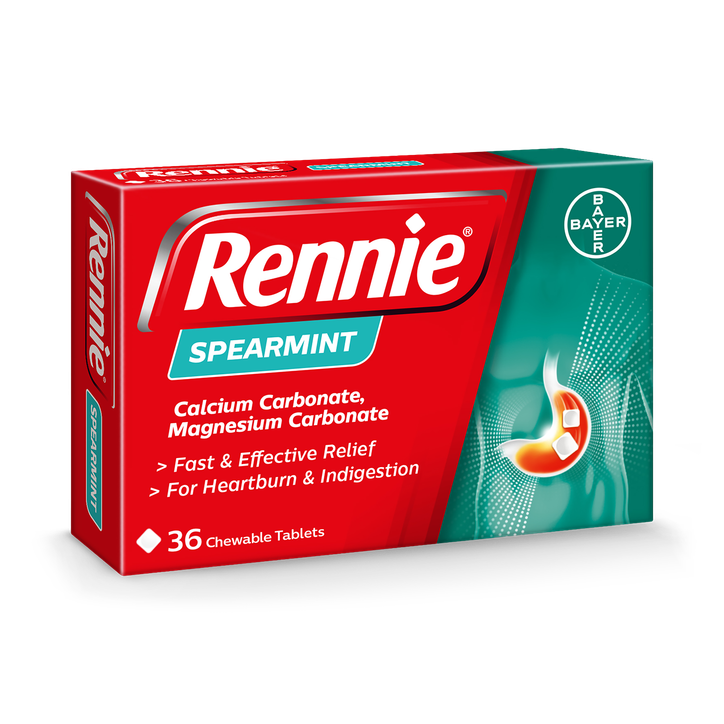 Rennie Spearmint 36 Chewable Tablets