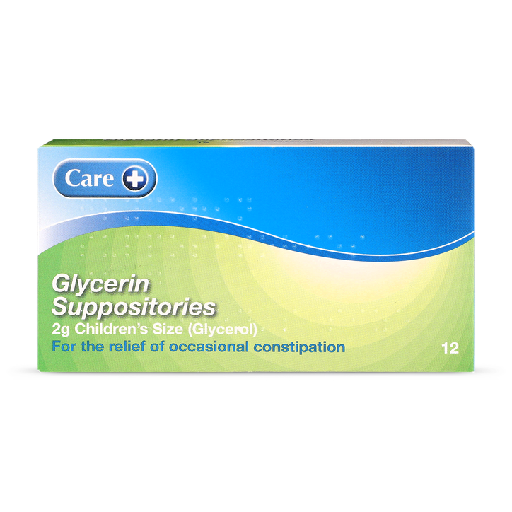 Care Glycerin Suppositories 2g Children's Size 12 Suppositories
