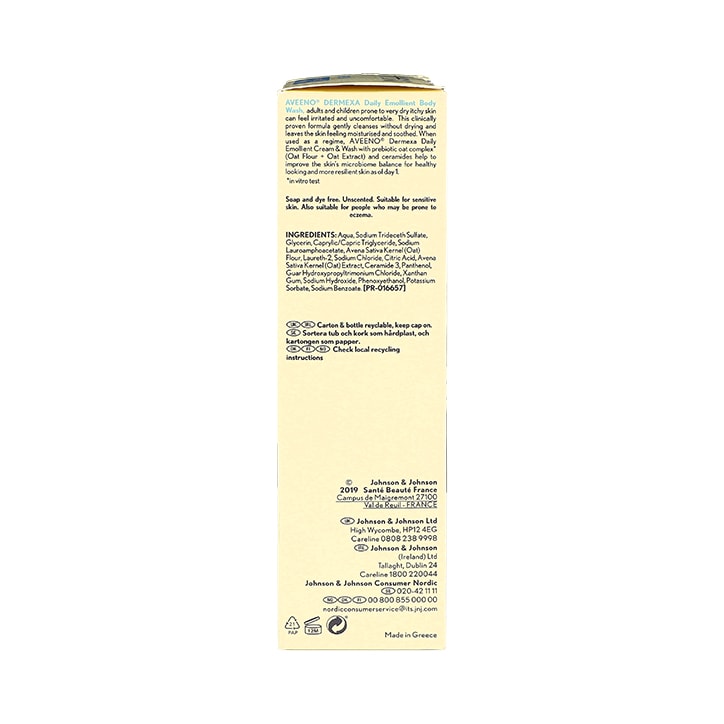 Aveeno Dermexa Daily Emollient Body Wash 300ml image 2