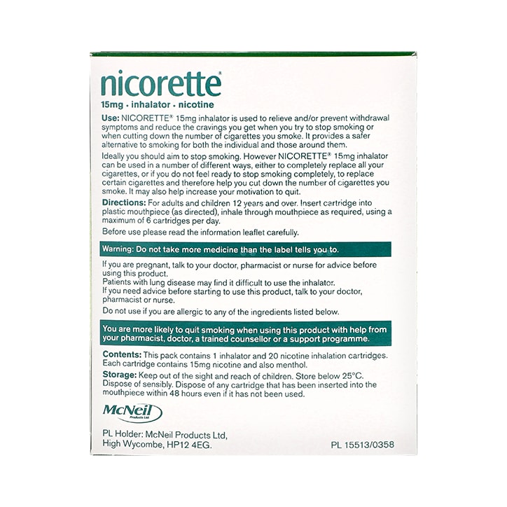 Nicorette 15mg Inhalator image 2