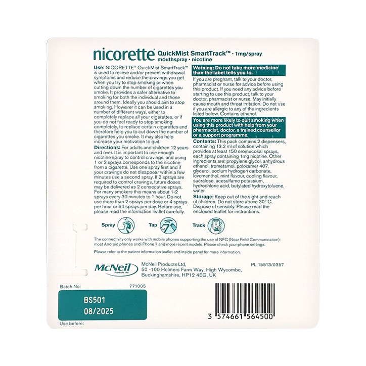 Nicorette QuickMist SmartTrack Mouthspray image 2