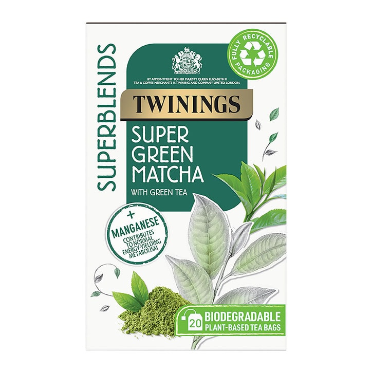Superblends Super Green Matcha Tea Bags 20 Tea Bags image 1