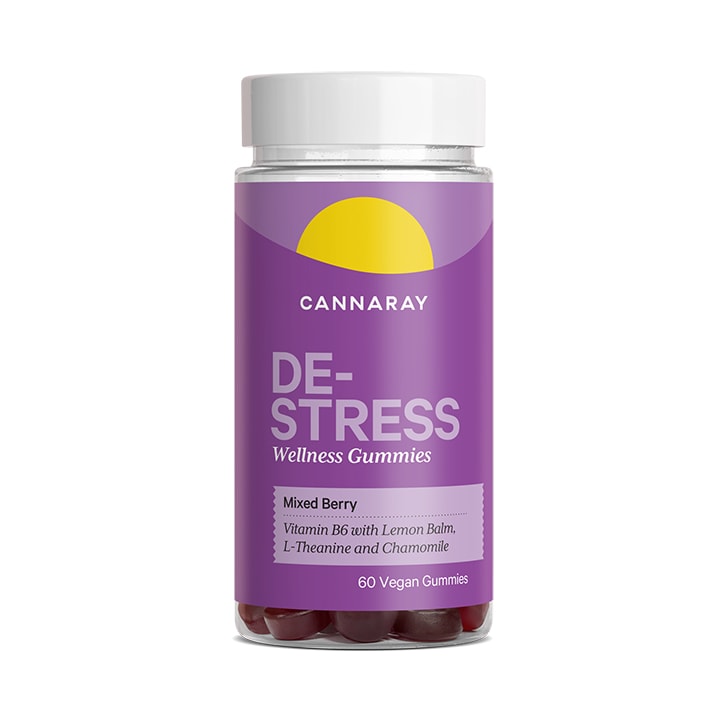 Cannaray De-Stress Mixed Berry 60 Gummies image 1