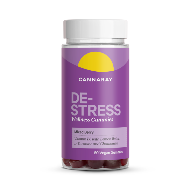 Cannaray De-Stress Mixed Berry 60 Gummies image 1