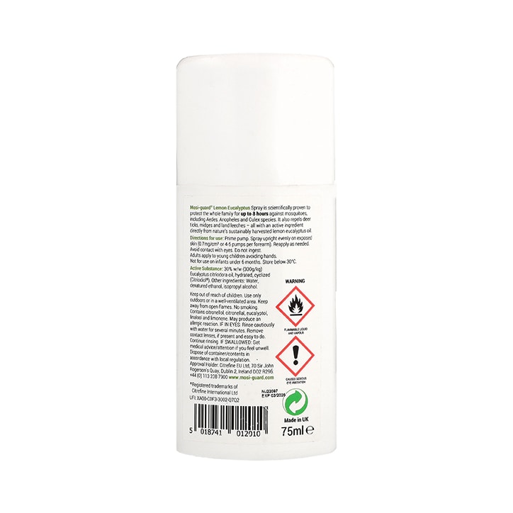 Mosi-guard Lemon Eucalyptus Spray 75ml image 2