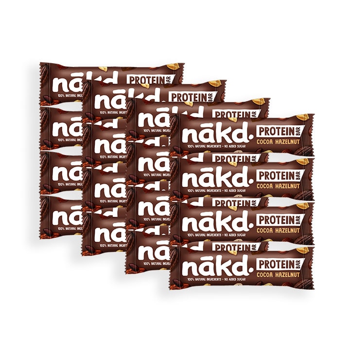 Nakd Protein Cocoa Hazelnut Bars 16x 45g image 1