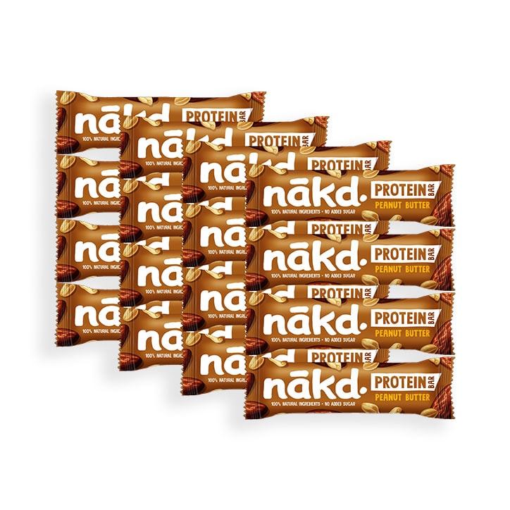 Nakd Raw Fruit & Nut Bar Protein Peanut Butter 16x 45g-1