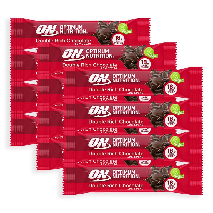 Optimum Nutrition Double Rich Chocolate Plant Protein Bar 12x 60g-1