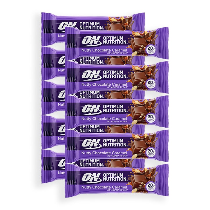 Optimum Nutrition Nutty Chocolate Caramel Protein Bar 10x 70g-1