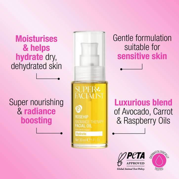 Super Facialist Rosehip Hydrate Miracle Makeover Facial Oil 30ml image 2