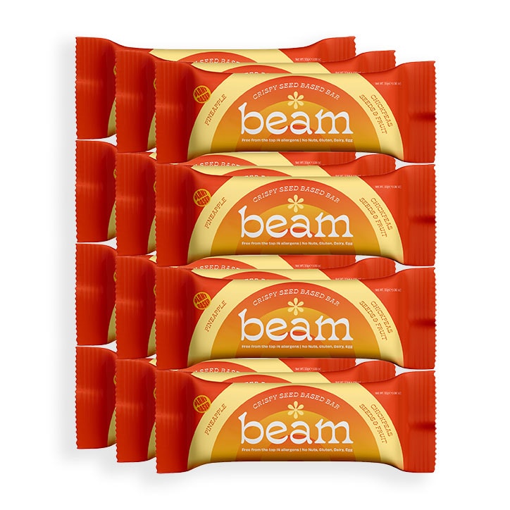 Beam Crispy Seed Based Bar Pineapple 12x 30g image 1