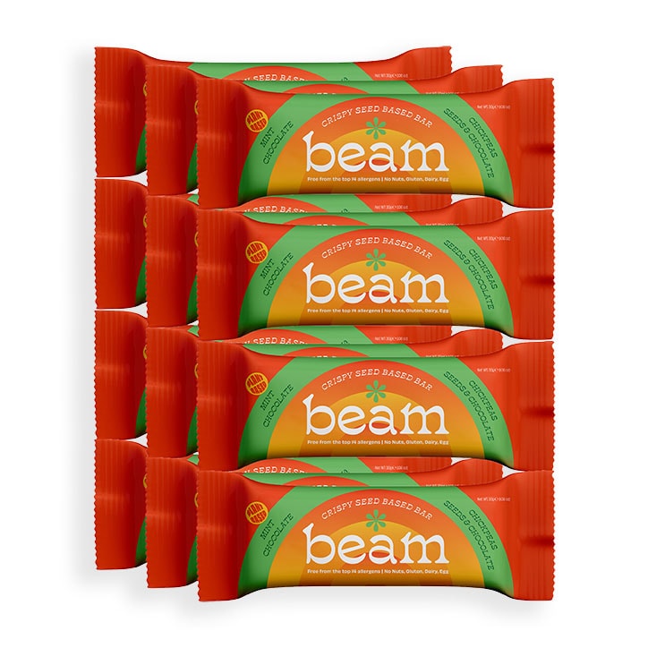 Beam Crispy Seed Based Bar Mint Chocolate 12x 30g-1