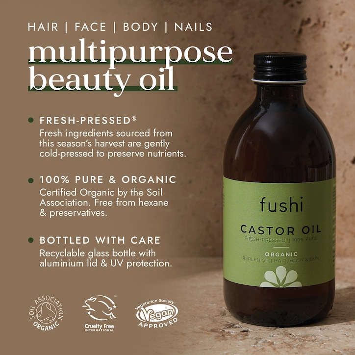 Fushi Fresh-Pressed 100% Pure Organic Castor Oil 250ml image 2