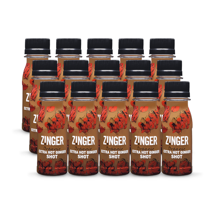 James White Drinks Organic Extra Hot Ginger Zinger Shots 15x 70ml image 1