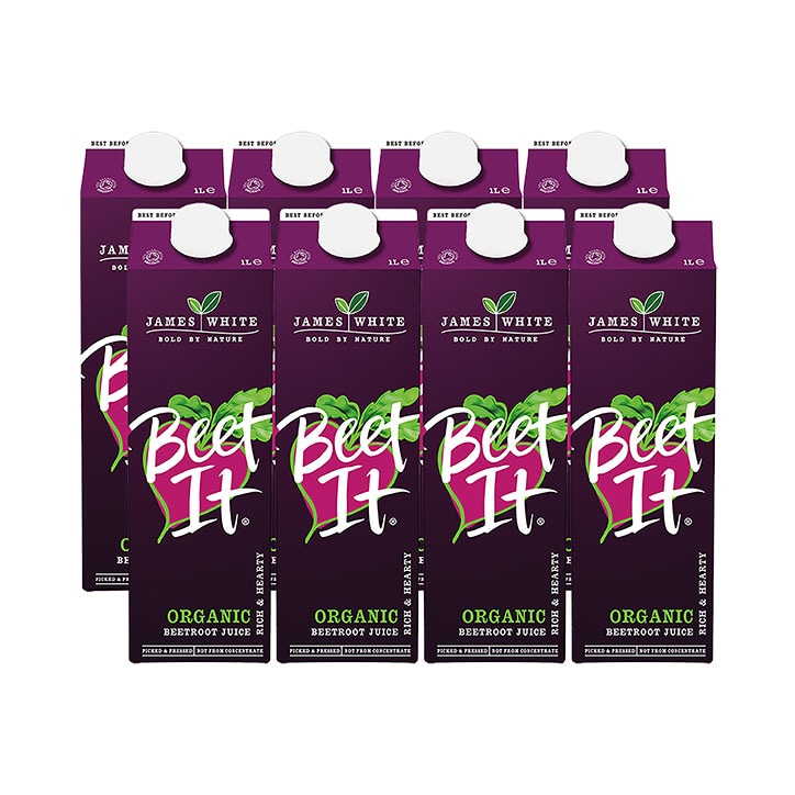 James White Drinks Beet It Organic Beetroot Juice 8x 1L image 1