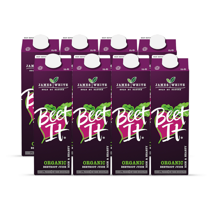 James White Drinks Beet It Organic Beetroot Juice 8x 1L image 1