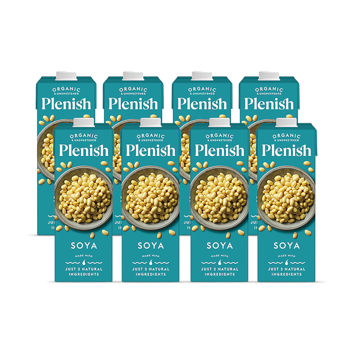 Plenish Organic Soya M*lk 8x 1L image 1