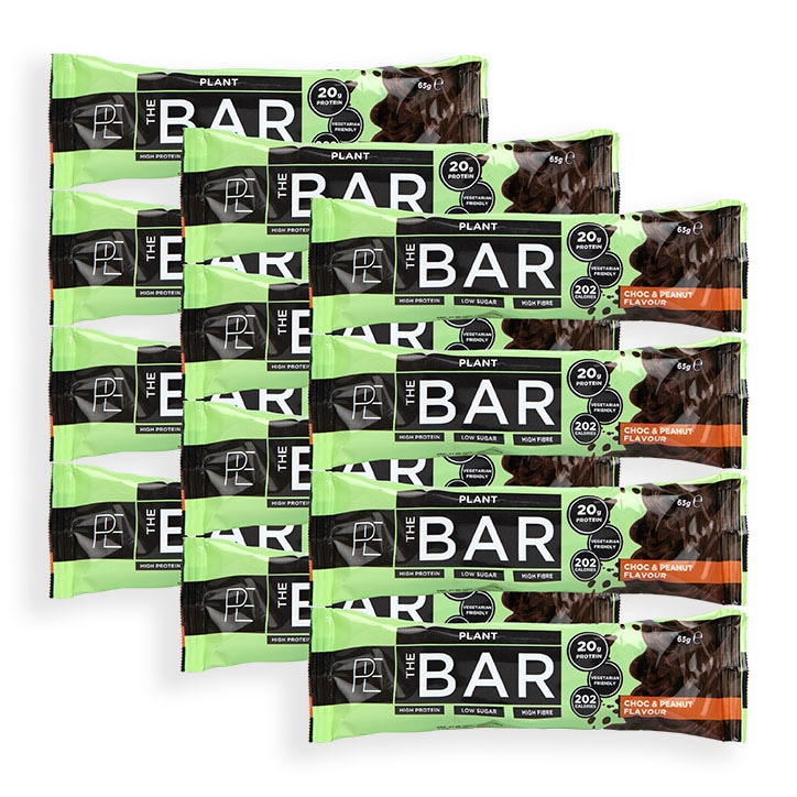 PE Nutrition THE BAR Plant Chocolate & Peanut 65g x 12-1