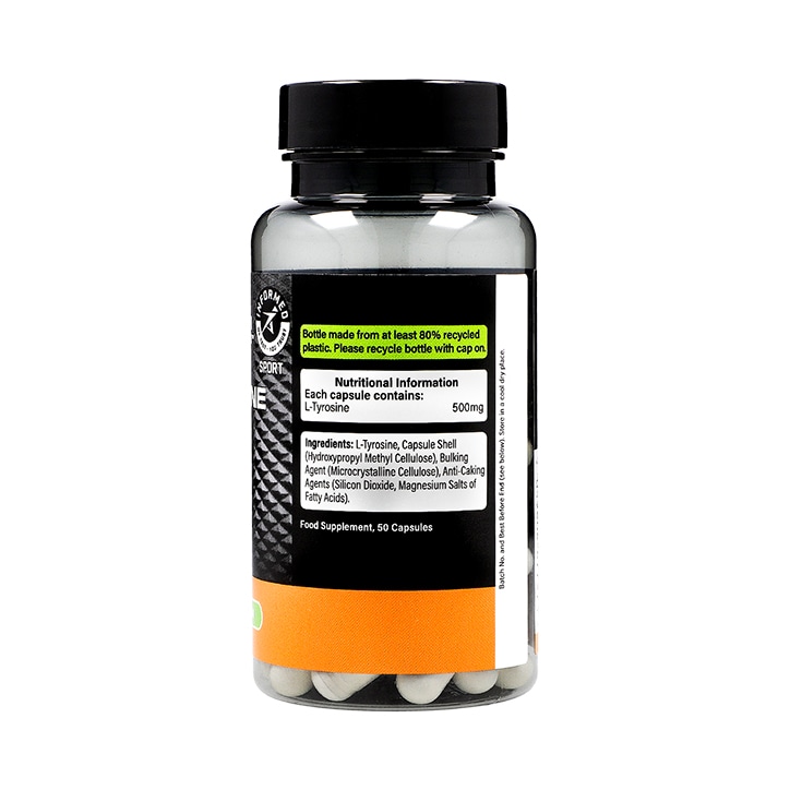 L-Tyrosine 500mg 50 Capsules image 2