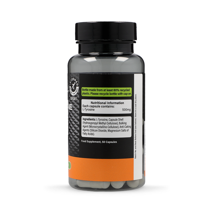L-Tyrosine 500mg 50 Capsules image 2