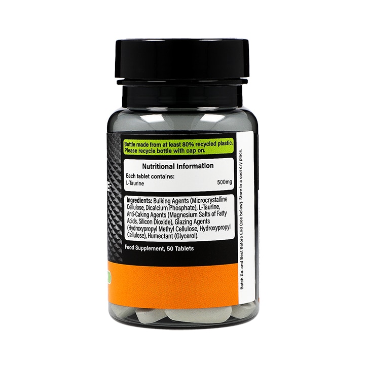 Taurine 500mg 50 Tablets image 2