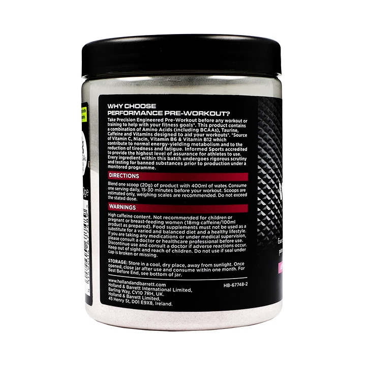 Performance Pre Workout Apple & Blackcurrant 440g image 3