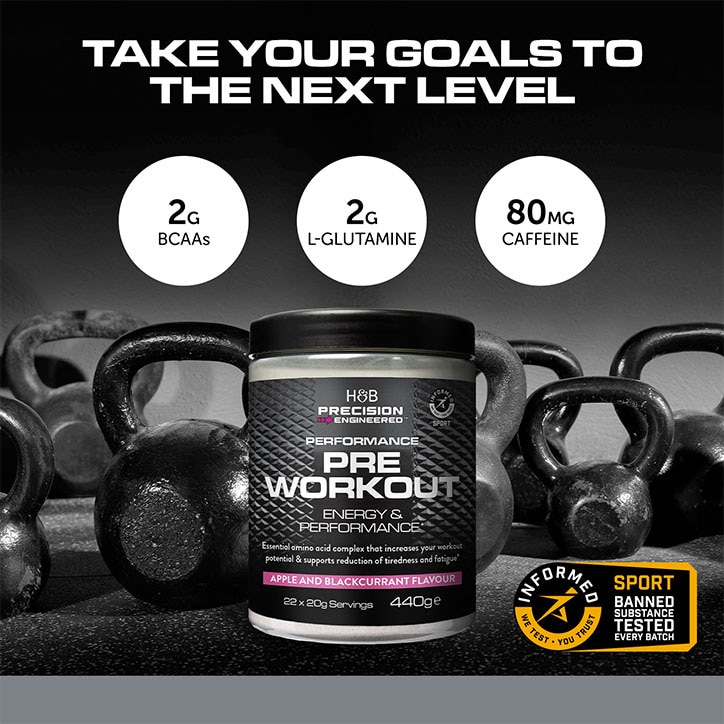 Performance Pre Workout Apple & Blackcurrant 440g image 6