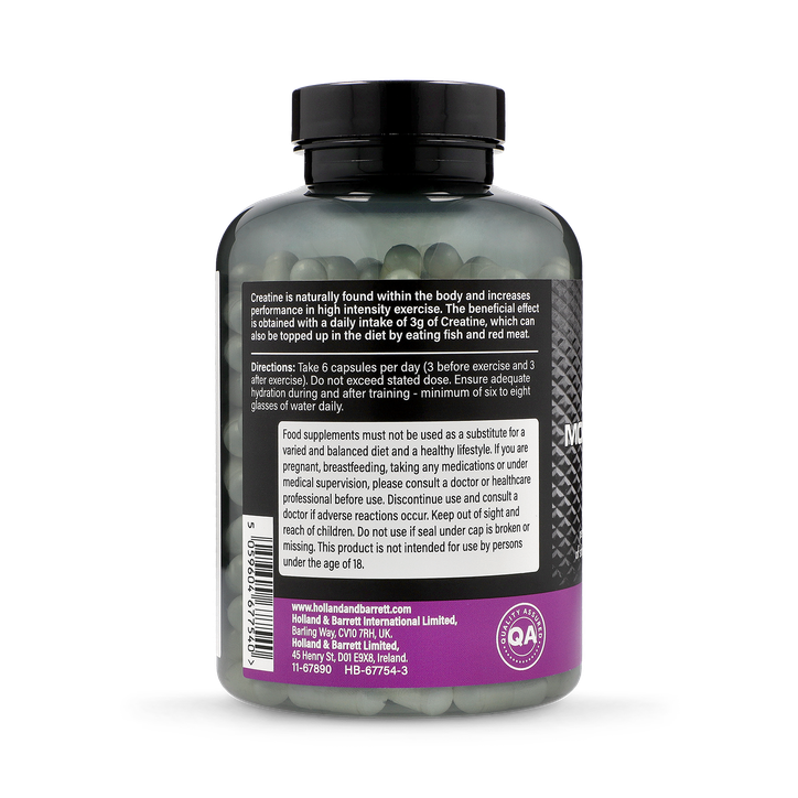 Creatine Monohydrate 700mg 240 Capsules image 3