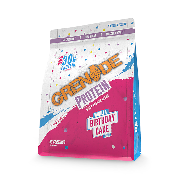 Grenade Whey Protein Birthday Cake 2kg image 1