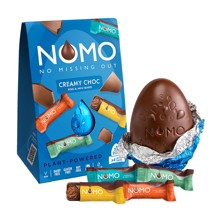 NOMO Creamy Choc Egg & Mini Bars 154g image 1