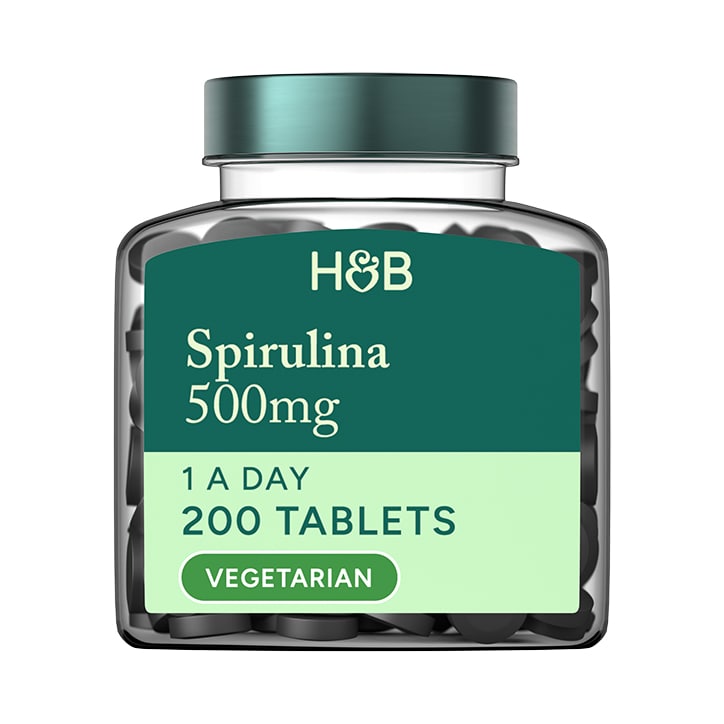 Holland & Barrett Spirulina 500mg 200 Tablets image 1