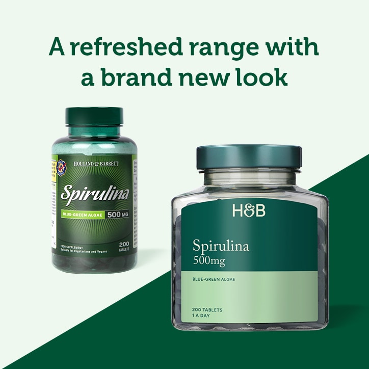 Holland & Barrett Spirulina 500mg 200 Tablets image 3