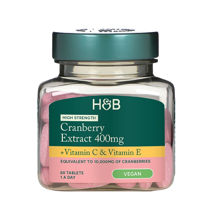 Holland & Barrett High Strength Cranberry Extract 400mg 60 Tablets image 1