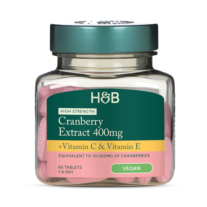 Holland & Barrett High Strength Cranberry Extract 400mg 60 Tablets image 1