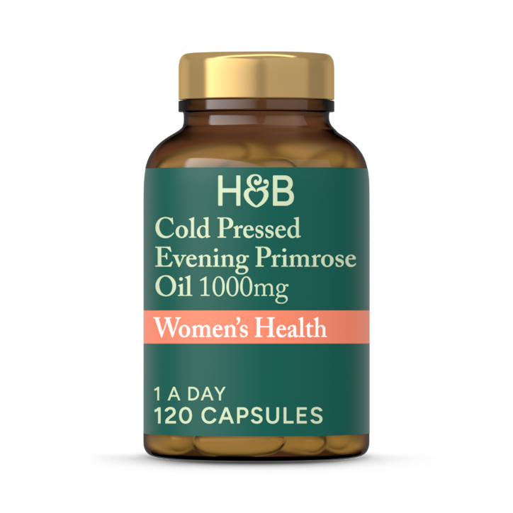 Holland & Barrett Cold Pressed Evening Primrose Oil 1000mg 120 Capsules image 1