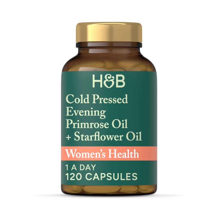 Holland & Barrett Evening Primrose & Starflower Oil 1000mg 120 Capsules image 1