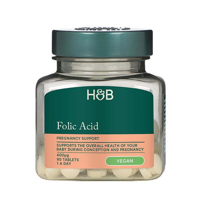 Holland & Barrett Folic Acid 400ug 90 Tablets image 1