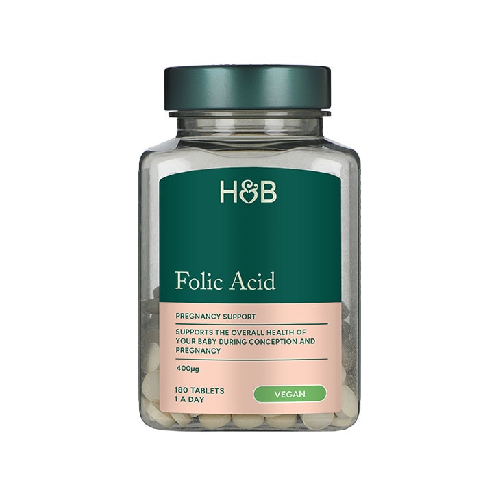 Holland & Barrett Folic Acid 400ug 180 Tablets image 1