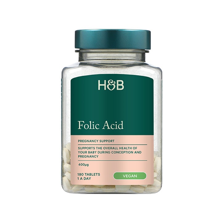 Holland & Barrett Folic Acid & Vitamin D3 180 Tablets image 1