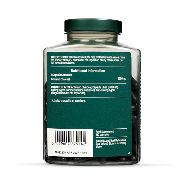 Holland & Barrett Activated Charcoal 120 Capsules image 3