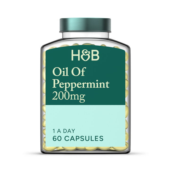 Holland & Barrett Oil of Peppermint 200mg 60 Capsules image 1