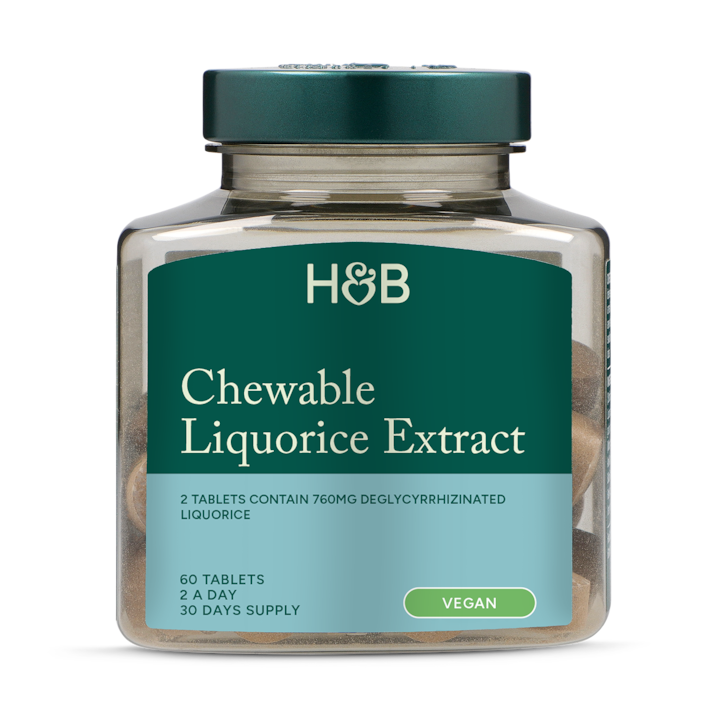 Holland & Barrett Chewable Liquorice 760mg 60 Tablets image 1