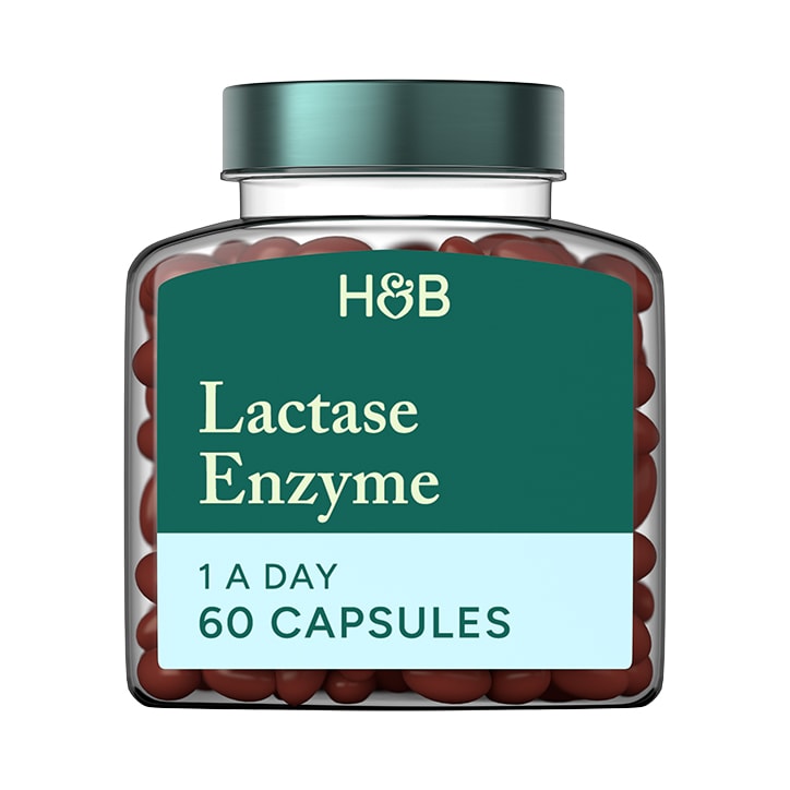 Holland & Barrett Lactase Enzyme 125mg 60 Capsules image 1