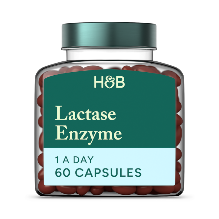 Holland & Barrett Lactase Enzyme 125mg 60 Capsules image 1