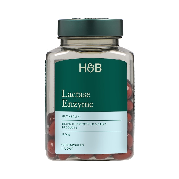 Holland & Barrett Lactase Enzyme 125mg 120 Capsules image 2